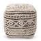 Baxton Studio Cronin Beige and Brown Handwoven Hemp Pouf Ottoman 158-9715 - alternate 6